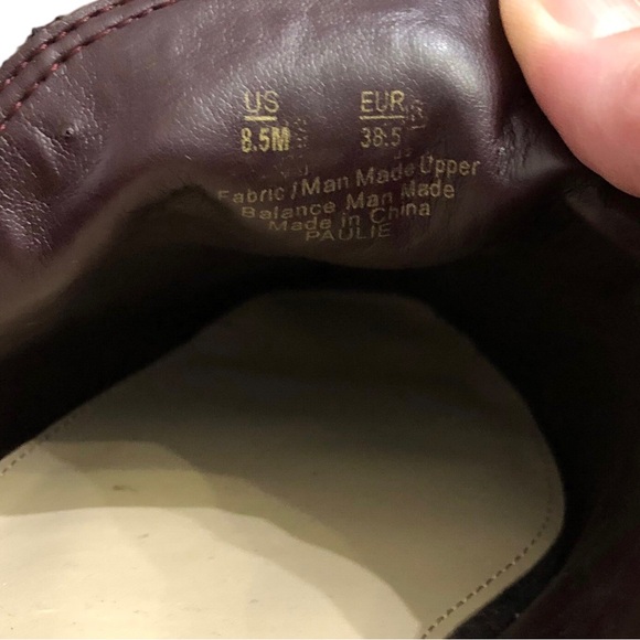 Circus by Sam Edelman Paulie Flats Shoes Slip on Mules Maroon Jacquard Size 8.5 - Picture 12 of 13